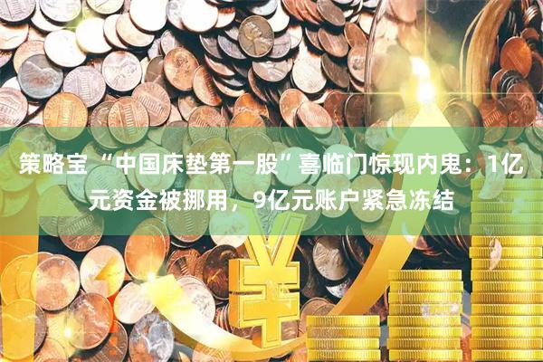 策略宝 “中国床垫第一股”喜临门惊现内鬼：1亿元资金被挪用，9亿元账户紧急冻结